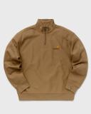 Carhartt WIP American Script Half Zip Sweatshirt XL / Brown / Larch