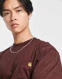 Carhartt WIP American Script Relaxed T-Shirt in Brown