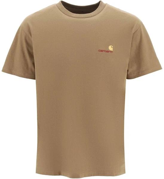 Carhartt WIP American Script T-Shirt S / Brown / Buffalo
