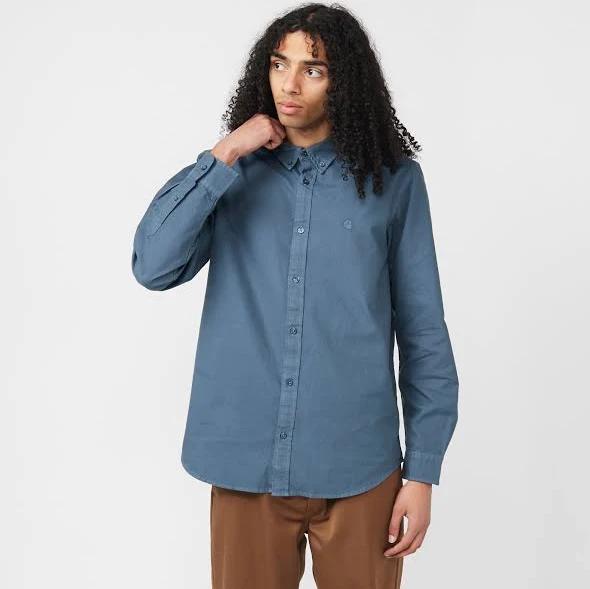 Carhartt WIP Bolton Long Sleeve Shirt S / Blue / Storm Blue