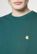Carhartt WIP - Chase Cotton T-Shirt - Man - Forest Green