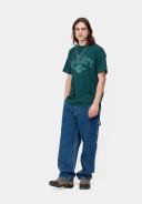 Carhartt WIP Coin Organic T-Shirt - Botanic Aqua Green - Men - Size XL