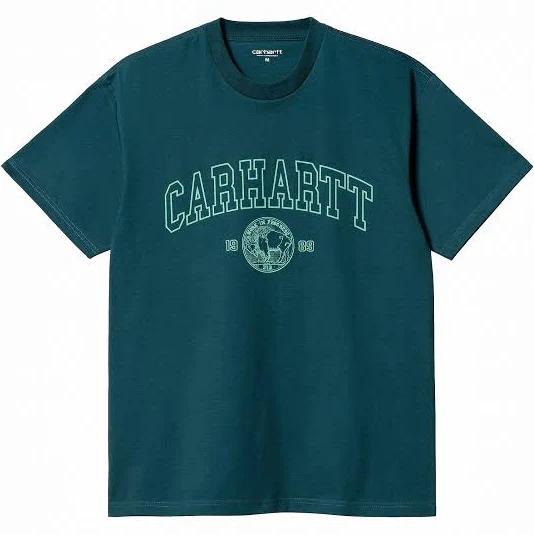 Carhartt WIP Coin Organic T-Shirt - Botanic Aqua Green - Men - Size XL
