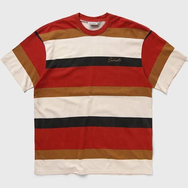 Carhartt WIP Crouser Striped T-Shirt in Red