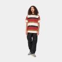 Carhartt WIP Crouser Striped T-Shirt in Red