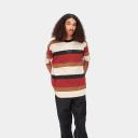 Carhartt WIP Crouser Striped T-Shirt in Red