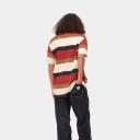 Carhartt WIP Crouser Striped T-Shirt in Red