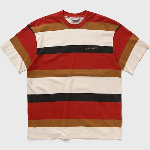 Carhartt WIP Crouser Striped T-Shirt in Red