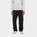 Carhartt WIP Double Knee Pant Dearborn Canvas, 12 oz - Black Rinsed - 40/34 - Men