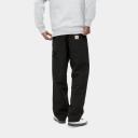 Carhartt WIP Double Knee Pant Dearborn Canvas, 12 oz - Black Rinsed - 40/34 - Men