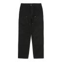 Carhartt WIP Double Knee Pant Dearborn Canvas, 12 oz - Black Rinsed - 40/34 - Men