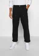 Carhartt WIP Double Knee Pant Dearborn Canvas, 12 oz - Black Rinsed - 40/34 - Men