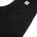 Carhartt WIP Double Knee Pant Dearborn Canvas, 12 oz - Black Rinsed - 40/34 - Men