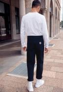 Carhartt WIP Double Knee Pant Dearborn Canvas, 12 oz - Black Rinsed - 40/34 - Men