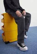 Carhartt WIP Double Knee Pant Smith Denim, 13.5 oz - Black Stone Washed - 31/34 - Men