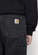 Carhartt WIP Double Knee Pant Smith Denim, 13.5 oz - Black Stone Washed - 31/34 - Men