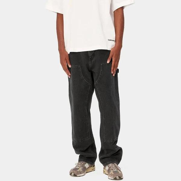 Carhartt WIP Double Knee Pant Smith Denim, 13.5 oz - Black Stone Washed - 31/34 - Men