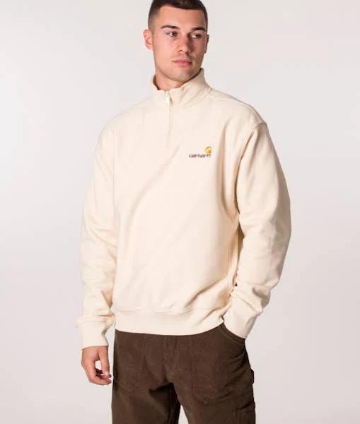 Carhartt WIP Half Zip American Script Sweat - Calico - 2XL - Men