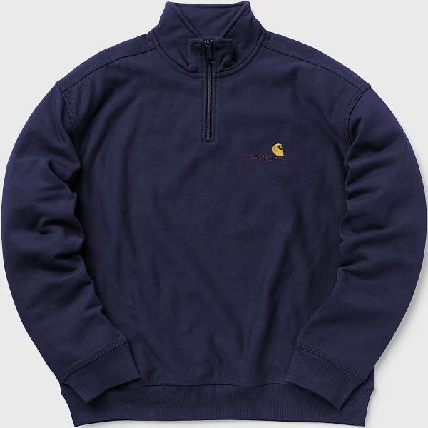 Carhartt WIP Half Zip American Script Sweat - Enzian - 2XL - Men