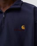 Carhartt WIP Half Zip American Script Sweat - Enzian - L - Men