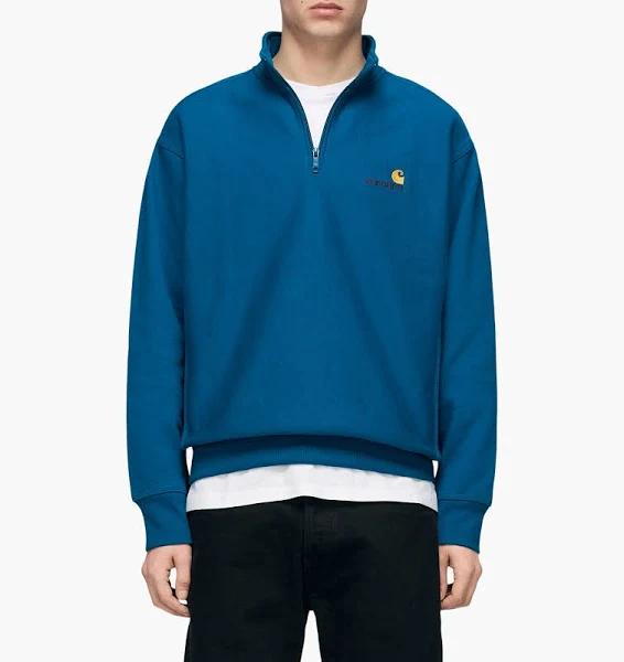 Carhartt WIP Half Zip American Script Sweat - Icarus - XL - Men
