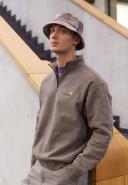 Carhartt WIP Half Zip American Script Sweat - Teide - L - Men