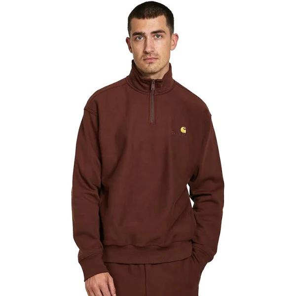 Carhartt WIP Half Zip American Script Sweat - Teide - L - Men