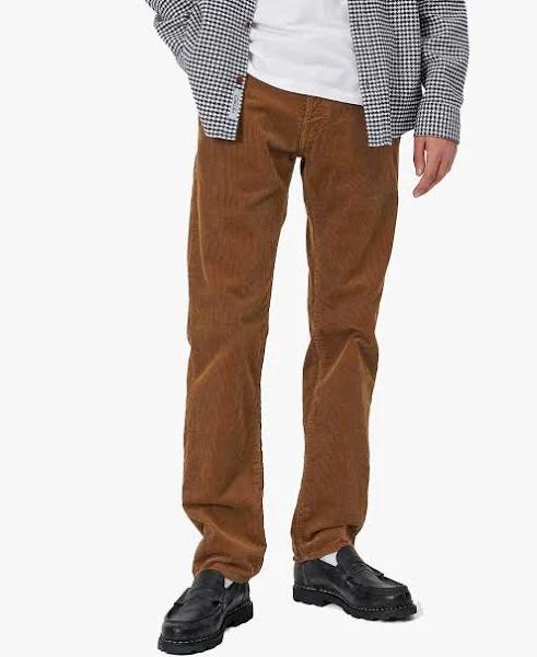 Carhartt WIP Klondike Pant Albany Corduroy, 9.4 oz - Hamilton Brown Rinsed - 38/32 - Men
