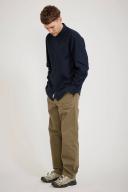 Carhartt WIP L/S Bolton Shirt - Atom Blue Garment Dyed - XL - Men