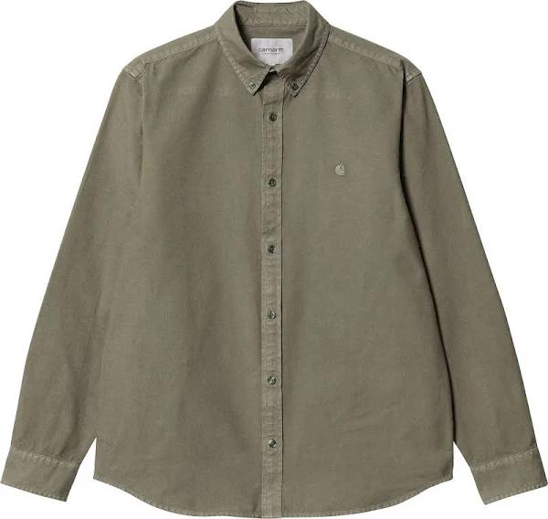 Carhartt WIP L/S Bolton Shirt - Botanic Garment Dyed - XL - Men