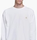 Carhartt WIP L/S Chase T-Shirt White Gold-XL