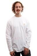 Carhartt WIP L/S Chase T-Shirt White Gold-XL
