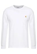 Carhartt WIP L/S Chase T-Shirt White Gold-XL