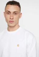 Carhartt WIP L/S Chase T-Shirt White Gold-XL
