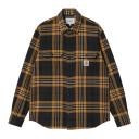 Carhartt WIP L/S Wallace Shirt - Wallace Check / Black - XL - Men