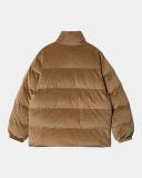 Carhartt WIP Layton Corduroy Puffer Jacket in Brown