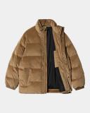Carhartt WIP Layton Corduroy Puffer Jacket in Brown