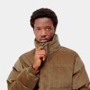 Carhartt WIP Layton Corduroy Puffer Jacket in Brown