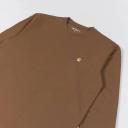 Carhartt WIP Long Sleeve Chase T-Shirt M / Brown / Hamilton Brown/Gold