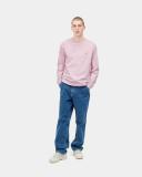 Carhartt WIP Longsleeve Chase T-Shirt I026392 Pale QUARTZ/GOLD