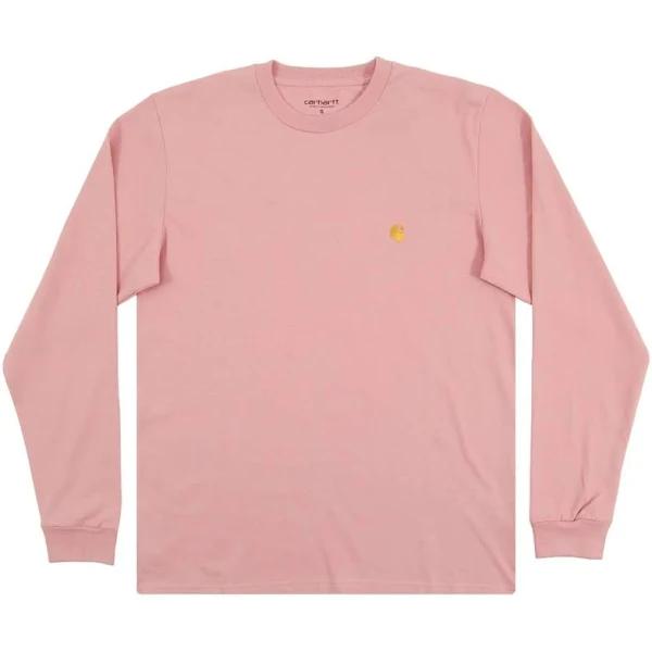 Carhartt WIP Longsleeve Chase T-Shirt I026392 Pale QUARTZ/GOLD