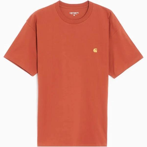 Carhartt WIP Men's Chase T-Shirt in Phoenix/Gold, Size Medium
