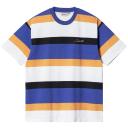Carhartt WIP Men's Crouser Stripe T-Shirt in Lazurite, Size Large
