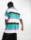 Carhartt WIP Men's Crouser Stripe T-Shirt in Lazurite, Size Large