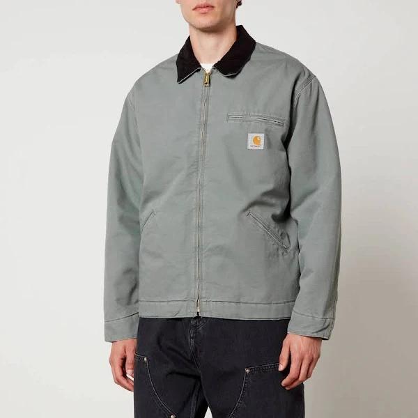 Carhartt WIP OG Detroit Jacket Colour: Smoke Green / Black Aged Canvas