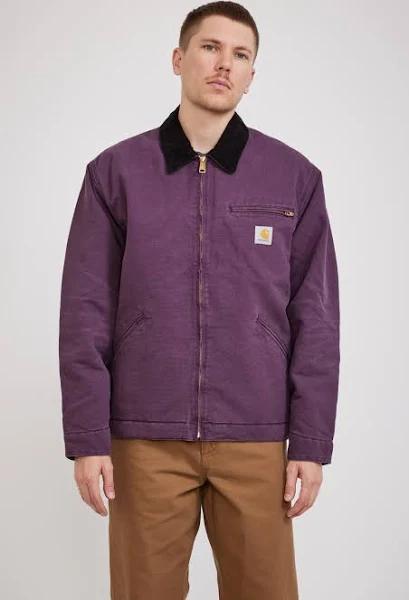 Carhartt-WIP OG Detroit Jacket - Dark Plum/Black - Purple / S
