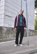 Carhartt WIP Prentis Liner Large Dark Plum / Black