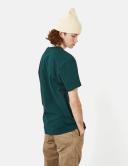 Carhartt WIP S/S American Script T-Shirt - Botanic - M - Men
