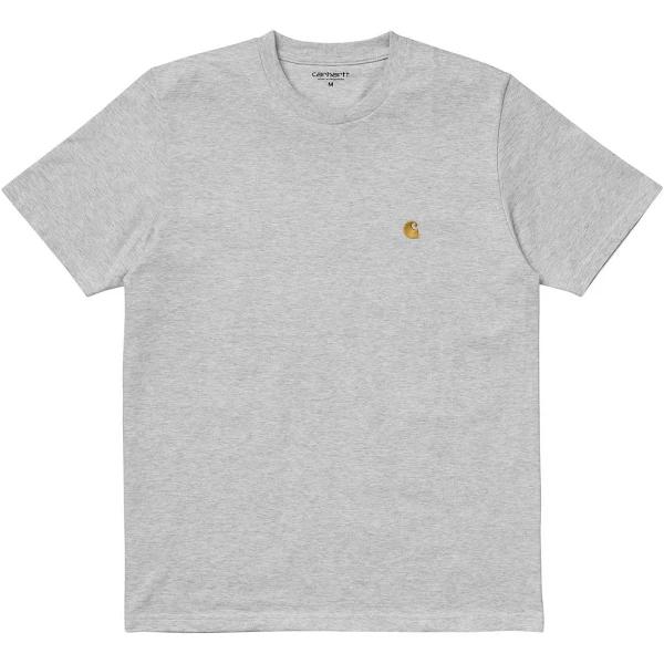 Carhartt WIP S/S Chase T-Shirt Ash Heather/Gold