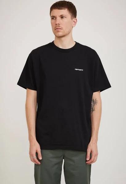 Carhartt WIP S/S Script Embroidery T-Shirt Black/ White